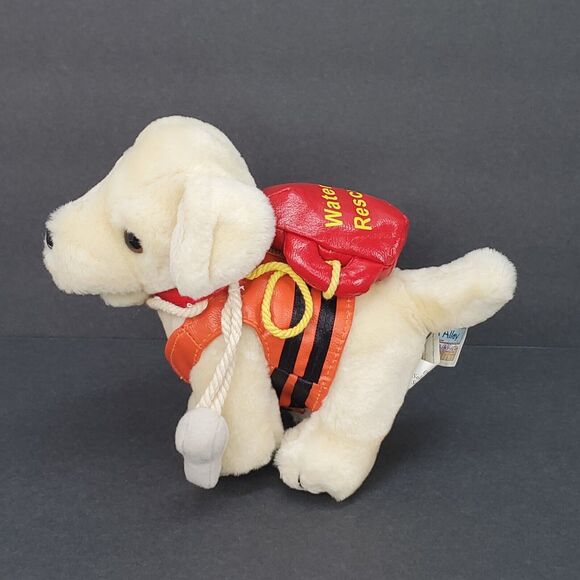 Animal Alley Toys R' Us 6" Yellow Labrador Water Rescue Stuffed Animal - Picture 3 of 10